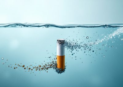 SOLUBLE CIGARETTE BUTTS